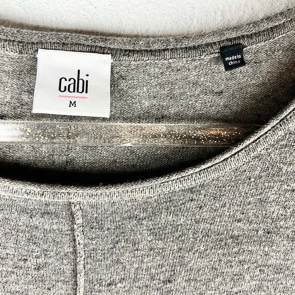 CABI | 🐨 Dark Heathered Gray Thin Knit Oversized Loose Sweater - Picture 6 of 14